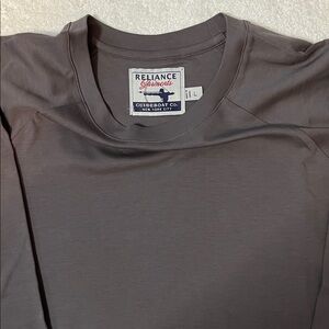 Long Sleeve Raglan Tee by Guideboat Co., New York City. Slate Gray, Size L.